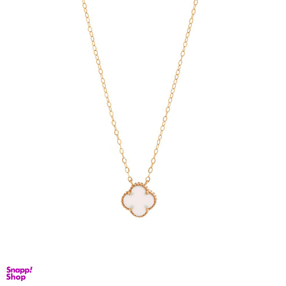 گردنبند طلا 18 عیار زنانه دیانا مدل ونکلیف سفید