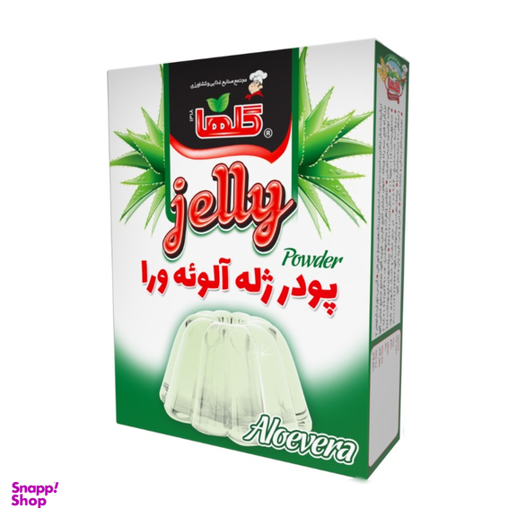 پودر ژله آلوئه ورا گلها وزن 100 گرم بسته بندی جعبه