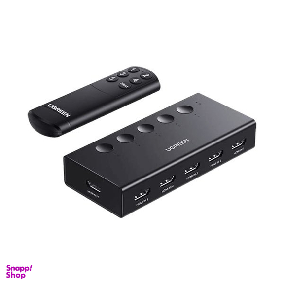 سوئیچ 6 پورت HDMI 2.0 یوگرین مدل CM568 کد 90512 به همراه ریموت کنترل