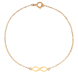 پابند طلا 18 عیار زنانه کرابو طرح بینهایت مدل Kr2041