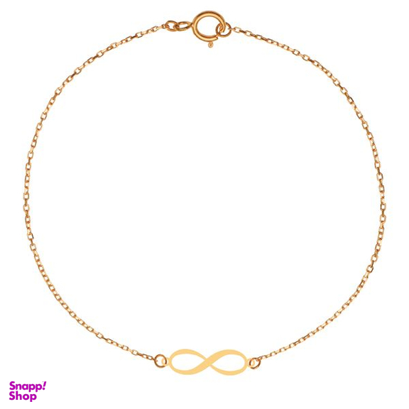 پابند طلا 18 عیار زنانه کرابو طرح بینهایت مدل Kr2041