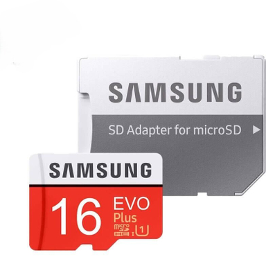 کارت حافظه microSDXC سامسونگ مدل Evo Plus کلاس 10 استاندارد UHS-I U1 سرعت 80MBps همراه با آداپتور SD ظرفیت 16 گیگابایت