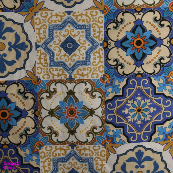 دستمال سر و گردن مدل باندانا طرح کاشی سنتی