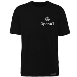 تیشرت زنانه 27 مدل Open Ai کد PH184 رنگ مشکی