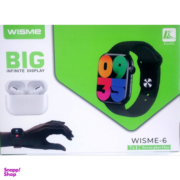 ساعت هوشمند سری 9 و ایرفون بلوتوثی پرو مدل 7+1 WISME-6