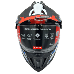 کلاه کاسکت ال اس تو کد Ls2 mx701 c explorer carbon matt red