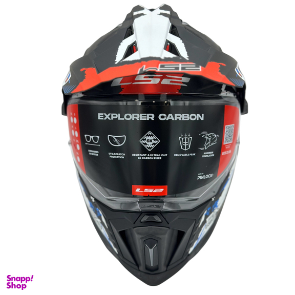 کلاه کاسکت ال اس تو کد Ls2 mx701 c explorer carbon matt red