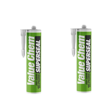 چسب سیلیکون غفاری مدل آنتی باکتریال ولیوکم وزن 300 گرم بسته 2 عددی