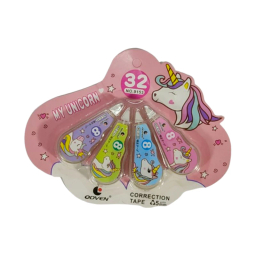 غلط گیر نواری مدل فانتزی طرح یونیکورن کد 9153 بسته 4 عددی