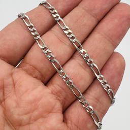 زنجیر نقره طرح فیگارو کد NG8900