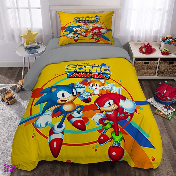 سرویس خواب راشا طرح Sonic Mania یک نفره 3 تکه
