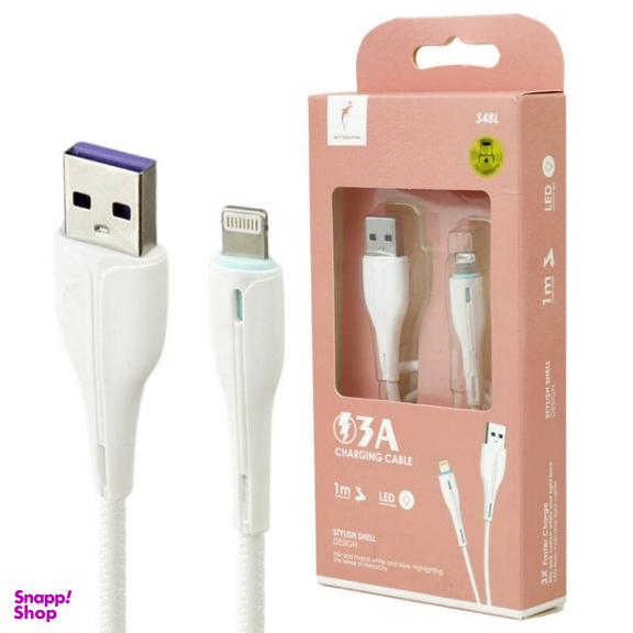 کابل USB به Lightning اسکای دلفین مدل S48L 3A طول 1 متر