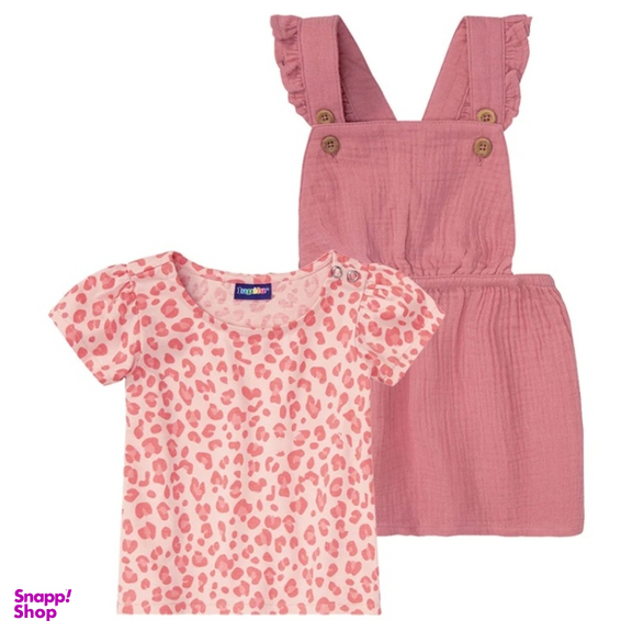 ست تیشرت و سارافون نوزادی لوپیلو مدل 2565