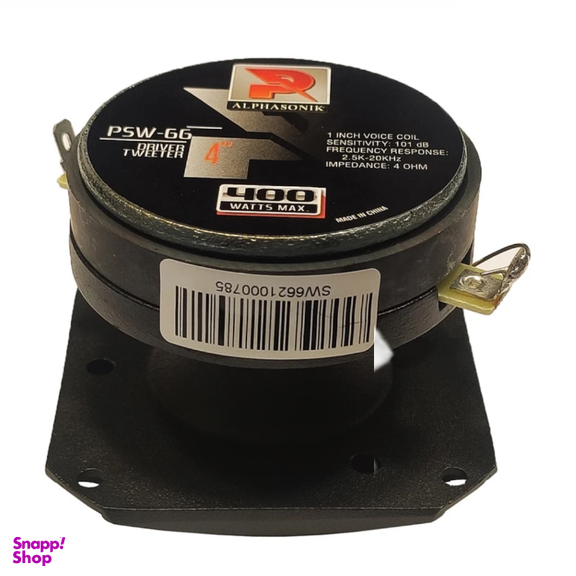سوپر توییتر خودرو آلفاسونیک مدل psw-66 بسته 2 عددی