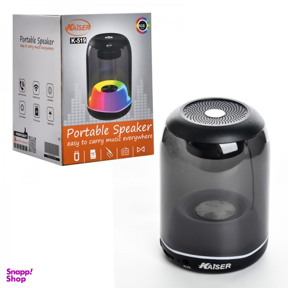 اسپیکر بلوتوثی قابل حمل کایزر مدل K-519 RGB