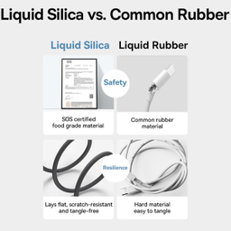 کابل تبدیل لایتنینگ به Type-C باسئوس مدل Jelly Liquid Silica Gel طول 120 سانتی متر