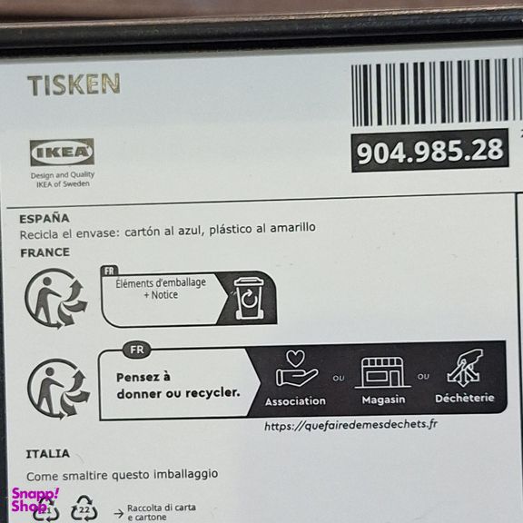 ارگانایزر دیواری ساکشن دار ایکیا مدل TISKEN