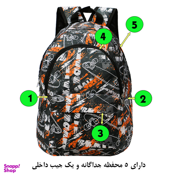 کوله پشتی پسرانه توریث مدل SSL-150003