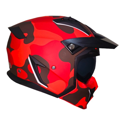 کلاه کاسکت راپیدو مدل فک جدا کد RA_890 رنگ قرمز