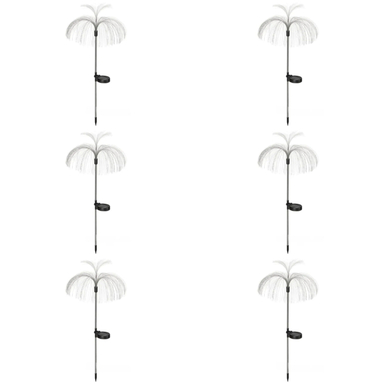 چراغ پارکی خورشیدی سولونیکس مدل قاصدک دو طبقه مجموعه 6 عددی