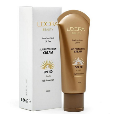 کرم ضد آفتاب لدورا مدل SPF50 حجم 100 میلی لیتر