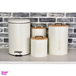 سرویس آشپزخانه 4 پارچه یونیک مدل درب چوبی دسته T کد 803