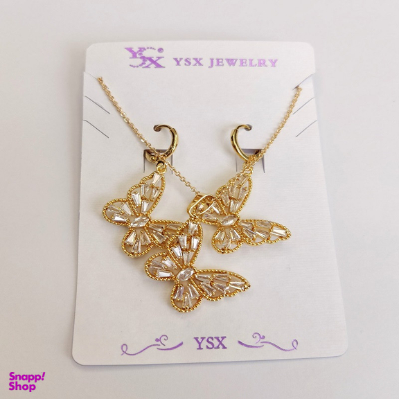 نیم ست زنانه وای اس ایکس مدل جواهری پروانه