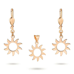 نیم ست طلا 18 عیار زنانه میلی گالری مدل آرمیتا طرح خورشید کد MT515