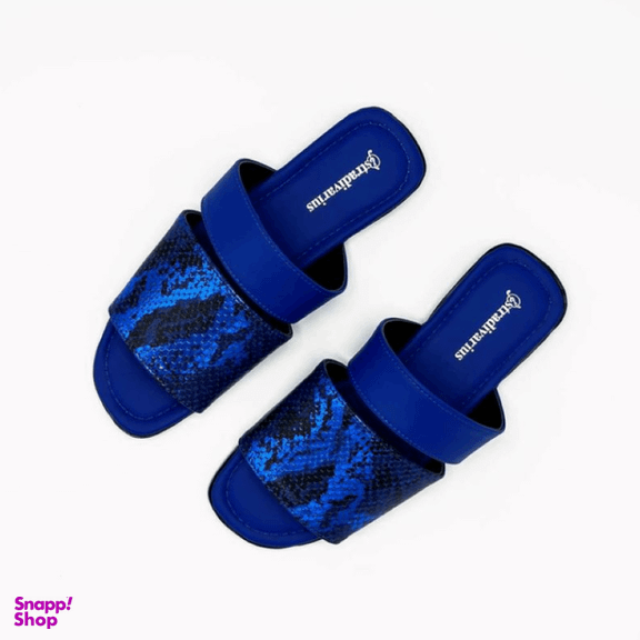 صندل زنانه دیوید جونز مدل Stradivarius-Sandal-SBu48 رنگ آبی