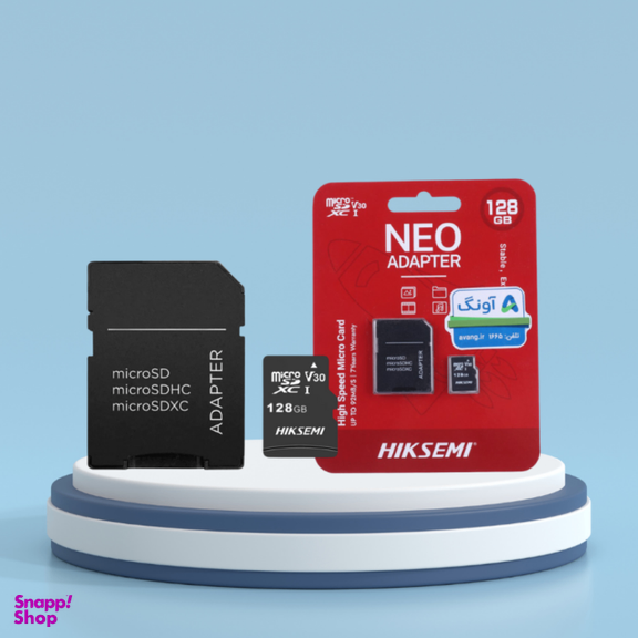 کارت حافظه MicroSDXC هایک سمی مدل TF-C1 92MB/S ADP ظرفیت 128 گیگابایت به همراه آداپتور