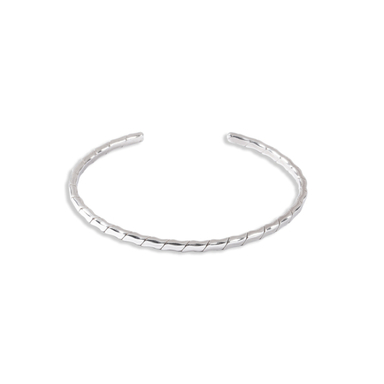 بنگل نقره مردانه مدل 087