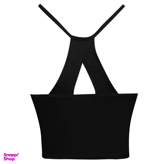 کراپ تاپ زنانه ماییلدا مدل پد ثابت کد 5258-241 رنگ مشکی