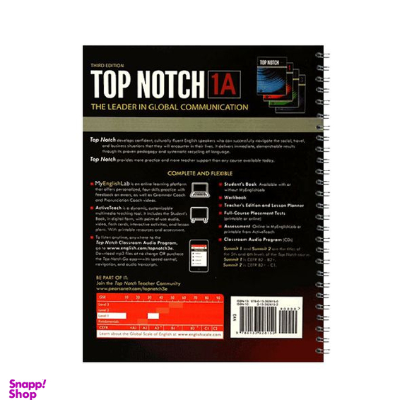 کتاب Top Notch 1A اثر Joan Saslow And Allen Ascher انتشارات سپاهان