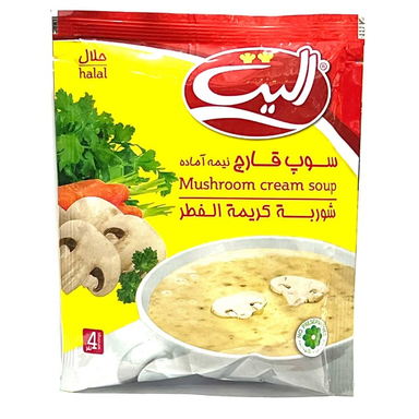 سوپ قارچ نیمه آماده الیت وزن 70 گرم