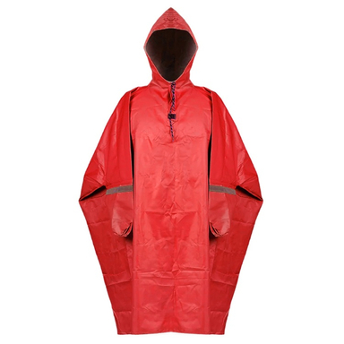 پانچو موتورسواری طرح نورث فیس کد 210 رنگ قرمز