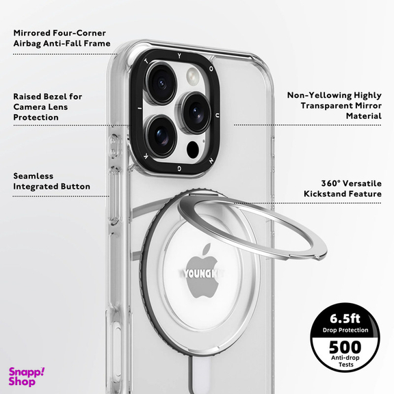 کاور یانگ کیت مدل Fulcrum series Rotating Bracket مناسب برای گوشی موبایل اپل iPhone 16 Pro Max