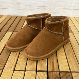 نیم بوت زنانه طرح آگ کوتاه رنگ عسلی