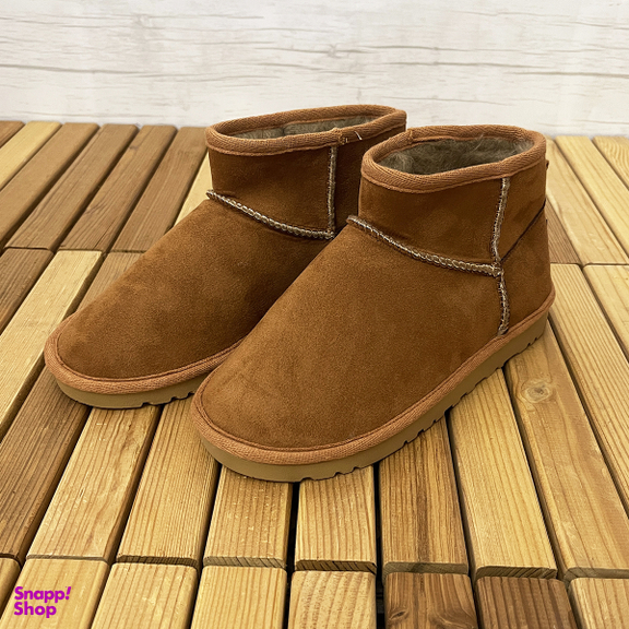 نیم بوت زنانه طرح آگ کوتاه رنگ عسلی