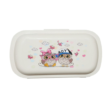 ظرف غذای کودک مدل جغد مجموعه 3 عددی