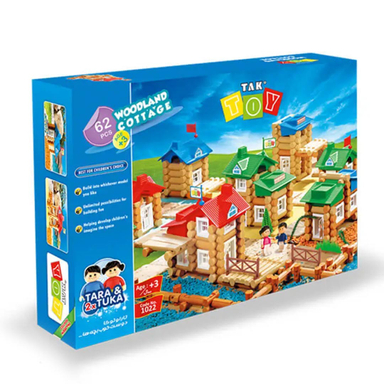 اسباب بازی 62 کلبه جنگلی 62 قطعه TAK TOY WOODLAND COTTAGE 1022