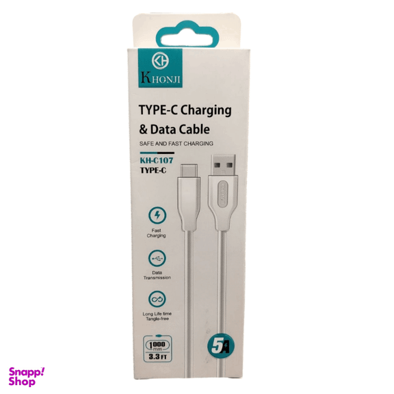 کابل شارژ USB به Type-C خنجی مدل KH-C107 طول 1 متر