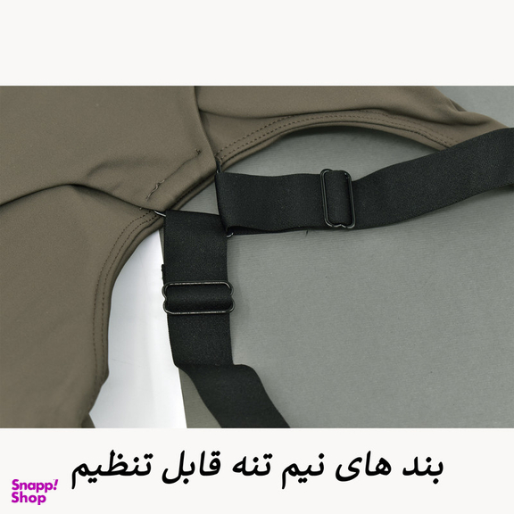 ست تاپ و لگینگ ورزشی زنانه مدل ملورین کد M5217 رنگ خاکی