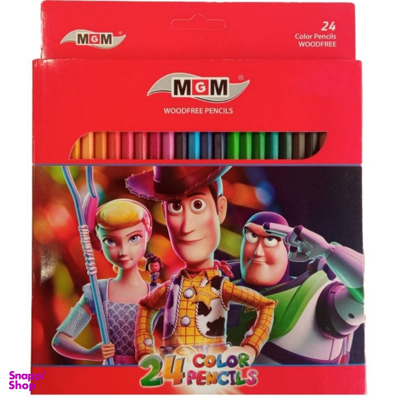 مداد رنگی 24 رنگ ام جی ام مدل Toy Story