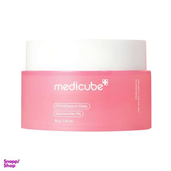 ماسک صورت ضد لک و روشن کننده قوی مدی کیوب مدل Pdrn Cream وزن 55 گرم