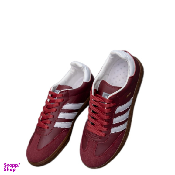 کفش راحتی زنانه طرح سامبا کد 700 رنگ زرشکی