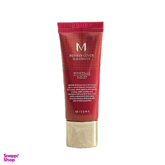 کرم پودر میشا مدل spf42 شماره 27 رنگ بژ عسلی حجم 50 میلی لیتر