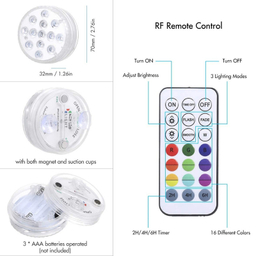 لامپ ال ای دی ریموت دار مدل 13pcs