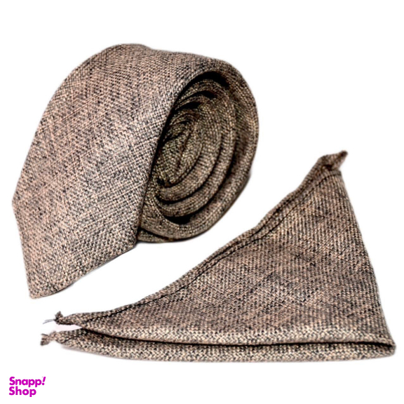 ست کراوات و دستمال جیب مردانه آیکت مدل محو