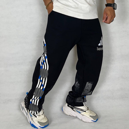 شلوار مردانه مدل 4 نوار پیستوله جاگر طرح بالنسیاگا رنگ مشکی