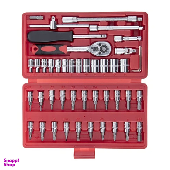 مجموعه 46 عددی آچار و سری بکس مدل 46